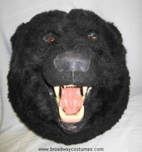 a0125 grizzly bear head