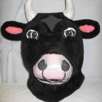 black bull head with a silver bull nose ring